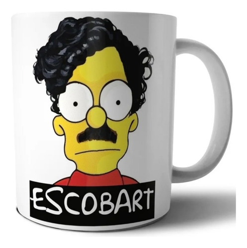 Mugs Bart Simpson Escobart Homero S The Simpsons Pocillo 
