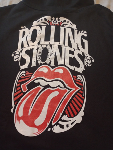 Buzo-capucha-negro-the Rolling Stones