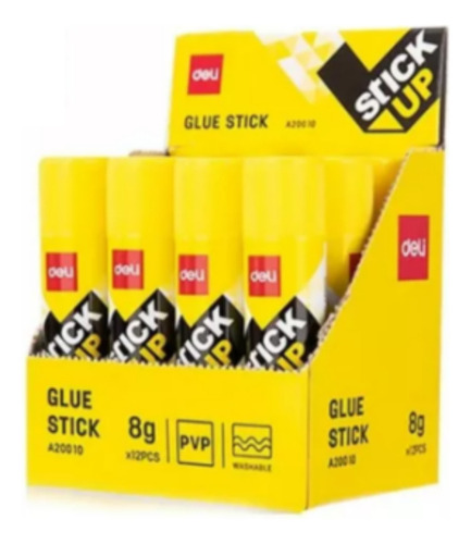 Caja X 12 Barras Adhesiva Deli 8 Gr Stick Up A20010 Color 8 gr. a20010