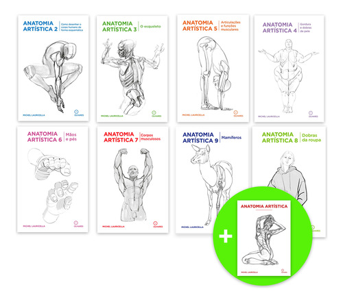 Coleção Anatomia Artística - Michel Lauricella