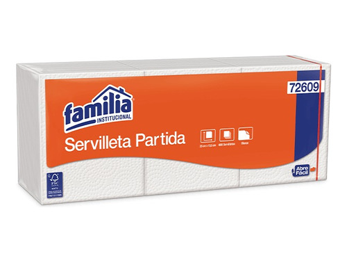 Servilleta Partida Blanca X 600 - Unidad a $17