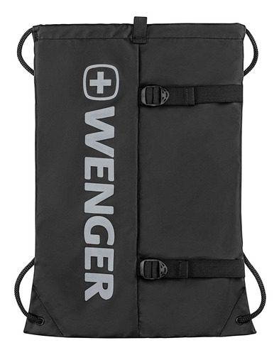 Sacola Mochila Wenger Gym Sack Preto 12 Litros