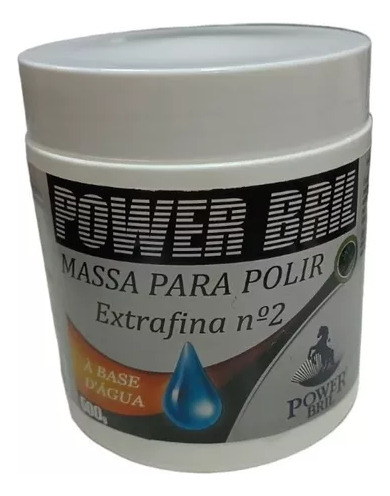 Massa P/ Polir Branca N 2 Base Água Power Bril 500g