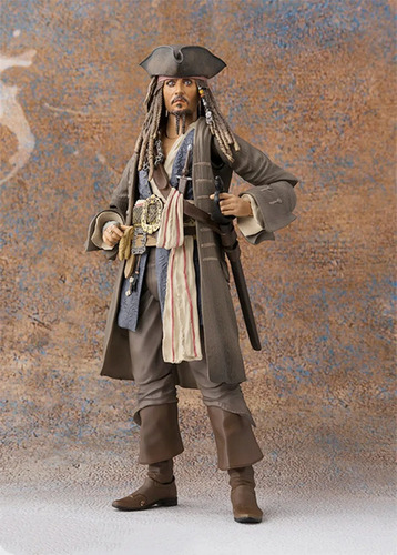 Figura De Acción Shf Caribbean Toy Captain Jack Sparrow, Pir