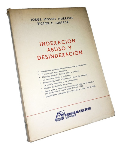 Indexacion Abuso Y Desindexacion - Mosset Iturraspe
