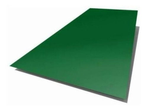Chapa Lisa Color Verde C25 Ternium 1,22 X 2,44 Mts