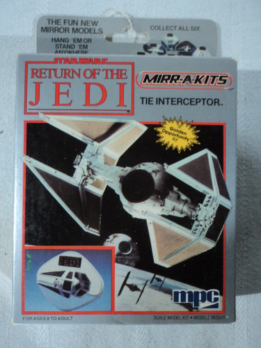 Star Wars Vintage Mirr-a-kits Tie Interceptor Mpc 1984 Kit