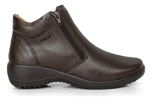 Bota Mujer Cuero Confort Botita Zapato Comodo Liso Briganti