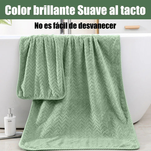 Ba Juego Completo De 2 Toallas De Baño Grandes De Forro