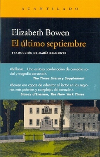 Ultimo Septiembre, El - Elizabeth Bowen