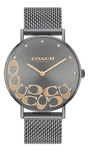 Coach 14503825 - Reloj De Mujer Con Esfera De Malla Gris Y