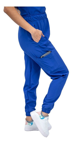 Pijama Quirúrgica Mujer Jogger Stretch Antifluido Scrub Eliz Rey Liso Xs Corte Recto 0