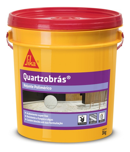 Rejunte Polimérico Quartzobrás - Cinza Koori 3kg