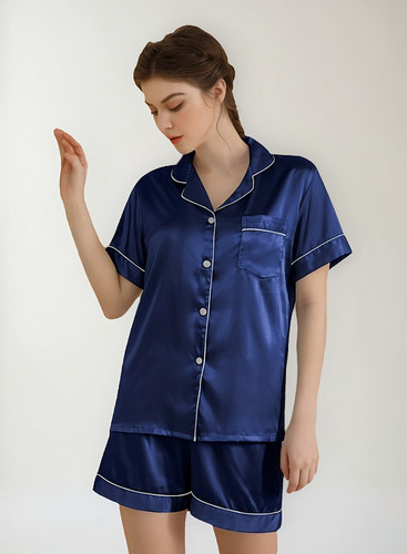 2 Pcs Conjunto De Pijama Corto Cómodo Ropa Dormir Para
