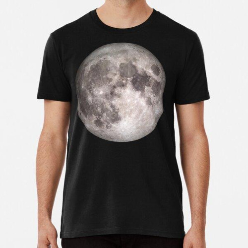 Remera Foto De Luna Llena Algodon Premium