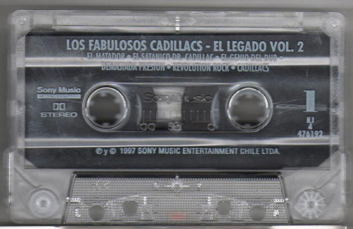 Cassette, El Legado De Los Fabulosos Cadillacs Vol 2 . (Usado)