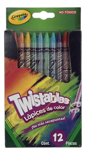 Lápices De Colores Marca Crayola Twistables 12 Piezas