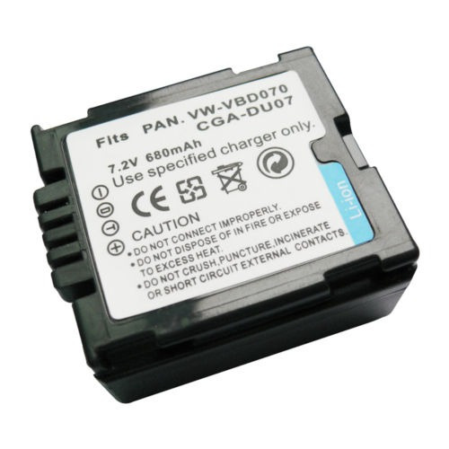 Cga-du07 Vw-vbd070 Batería Para Panasonic Vdr-m30 Vdr-m50 M5