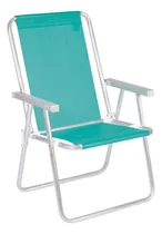 Comprar Silla Alta Aluminio Plegable Jardin Playa Camping Hogar Blan