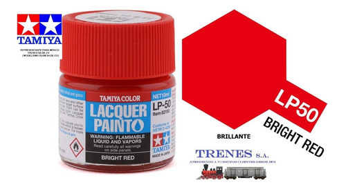 Tamiya Lacquer Paint 10ml Bright Red By Tamiya # Lp50