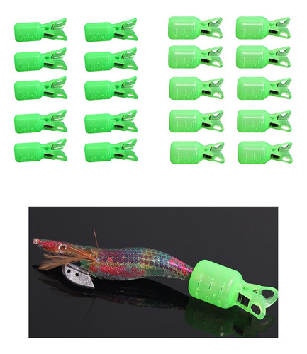 40 Piezas 40 Piezas Portátil Calamar Jig Gancho Protector