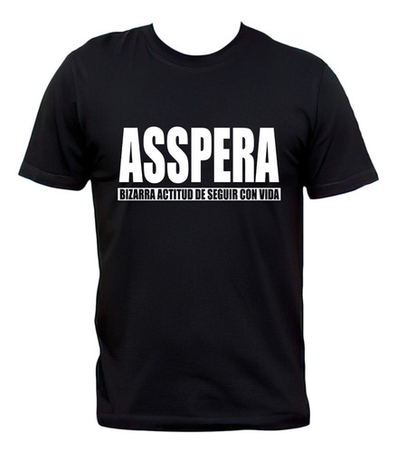 Remera Asspera Metal Bizarro 100% Algodón