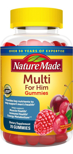 Multivitamínico Para Hombres Nature Made 70 Gomitas