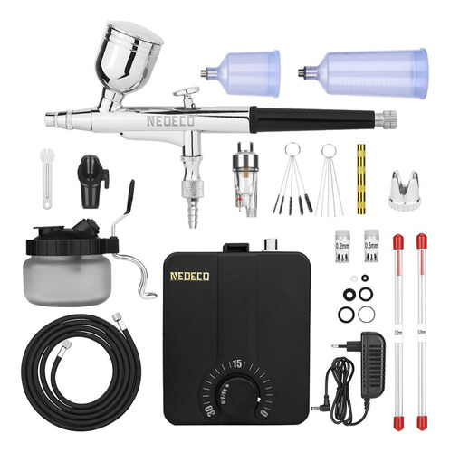 Neoeco Kit De Aerógrafo Con Compresor 500k131bc