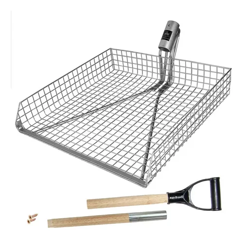 Pá-peneira Grande Am Ferramentas para Limpeza de Baias Cor Prateado