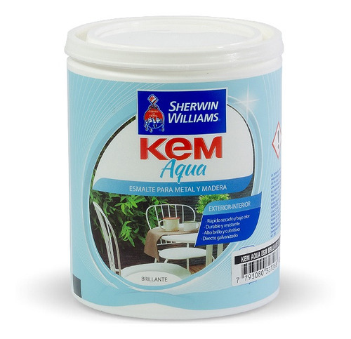  Esmalte Al Agua Loxon Blanco Brillante X 1lt Sherwin Williams - Prestigio