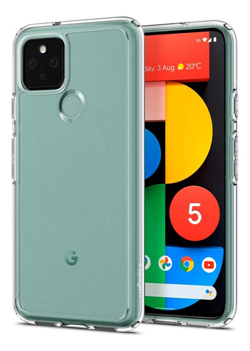 Spigen Ultra Hybrid Funda P/ Pixel 5 (2020) Transparente