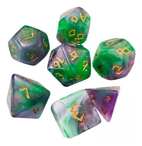 5 Dados De Múltiples Caras Para Juegos De Mesa De Rol Party