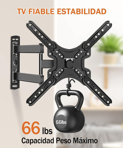 Soporte De Pared Para Pantalla Tv/monitor De 14 A 60 Negro