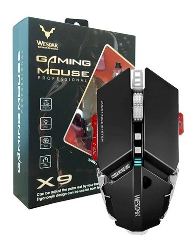 Mouse Gamer Wesdar 4000 Dpi 10 Botões