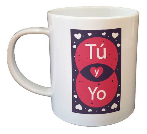 Taza De Plastico Frase Tu Y Yo Enamorados Amor Corazon