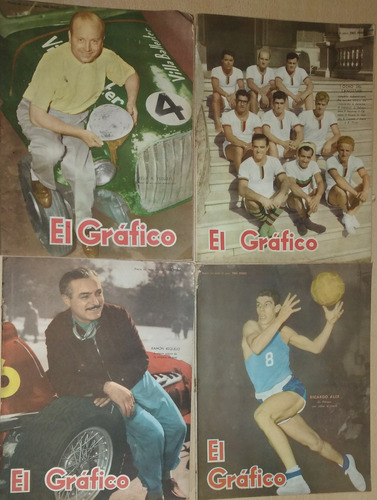 Lote 4 Revistas El Gráfico Año 1957