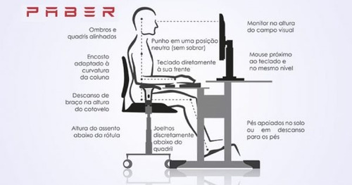 Kit 2 Suportes Monitor Ergo Em Aço 3 Regulagens Branco Nr 17