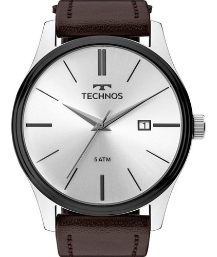 Imagem 1 de 4 de Relógio De Pulso Masculino Technos Couro