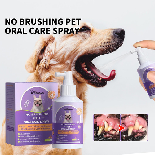 1 Cepillo De Dientes En Aerosol Pet Clean Para Perros Y Gato