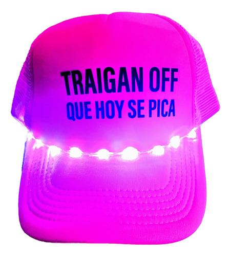 Gorras Trucker Con Luz Led - Frases Surtidas - 40 Unidades 