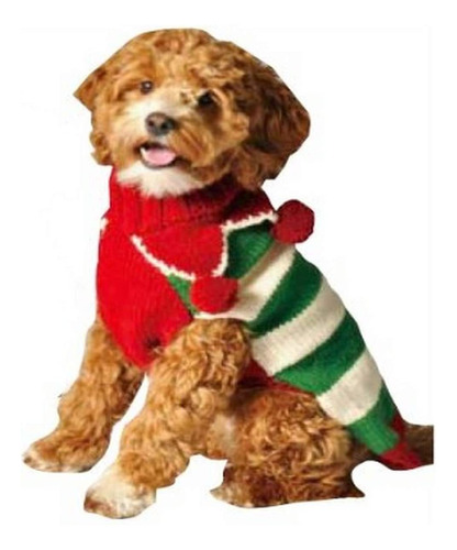 Chilly Perro Duende De La Navidad Perro Sueter, Grande