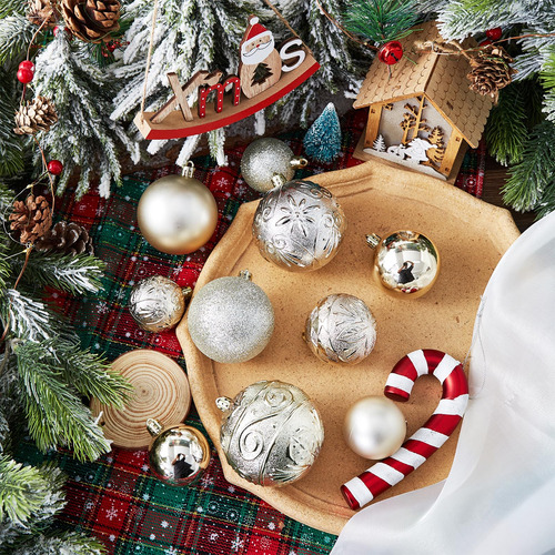 Adornos De Bola De Navidad Inastillables Para Árbol Varios