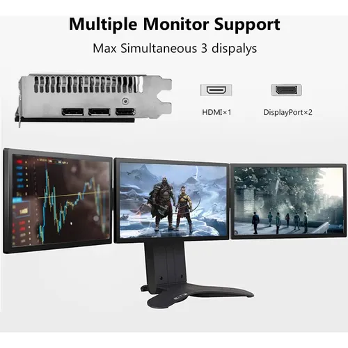 Aisurix Rx 5500 Xt 8gb Gddr6 Tarjeta Gráfica, 128 Bits, 2xdp