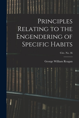 Libro Principles Relating To The Engendering Of Specific ...