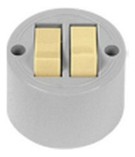 Interruptor Externo Ilumi Redondo Com 2 Teclas 1656 - Kit C/