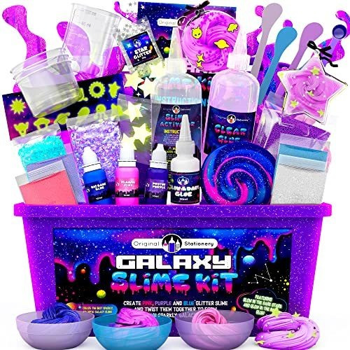 Juego Original De Papelera Galaxy Slime Con El Flujo 4rfvt