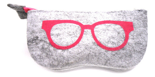 Funda De Fieltro Para Gafas De Sol, Bolsa Blanda Con Cierre