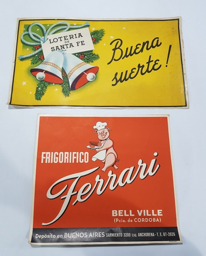 Imagen 5 de 10 de Antiguos Carteles Ramos Generales Pulpería Lote Mag 58506