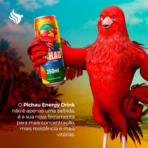 Pack Energetico Pichau Tropical Com 12 Unidades 350ml Com Acucar PCH-ENG-TROP-350CA