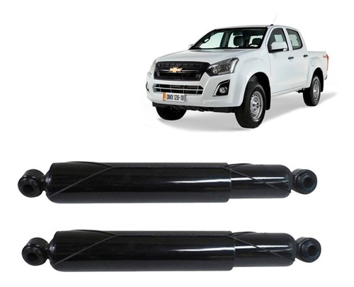 Par Amortiguadores Traseros Para Chevrolet D-max 4wd 15-19